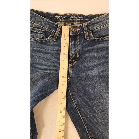 Mudd women's mid-rise skinny denim power stretch jeans 4/S 27 - Picture 3 of 8